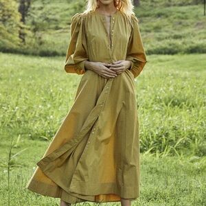 Doen Edlynne Poplin Dress in oregano